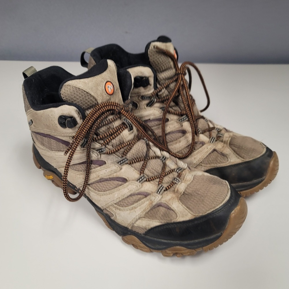 Merrell Mens Moab 3 Hiking Boots Size 14 Mid Brown Outdoor Gorpcore Waterproof